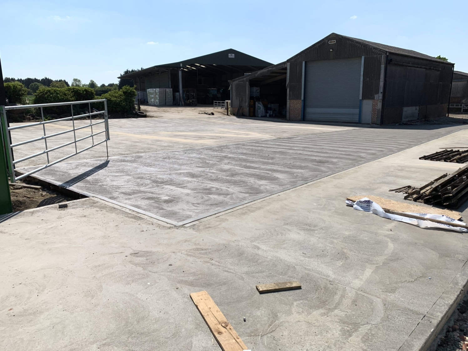Concrete farm yard